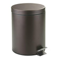 Rocky Mountain Goods Small Trash Can with Step Lid - 1.85 Gallon - Trash can for bathroom bedroom office - Heavy duty metal - Foot pedal opening - Removable inside pail with handle (Venetian Bronze)