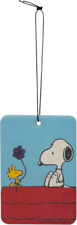 Plasticolor Peanuts Snoopy Doghouse Paper Air Freshener Vanilla scent 6 Pack 12 Fresheners
