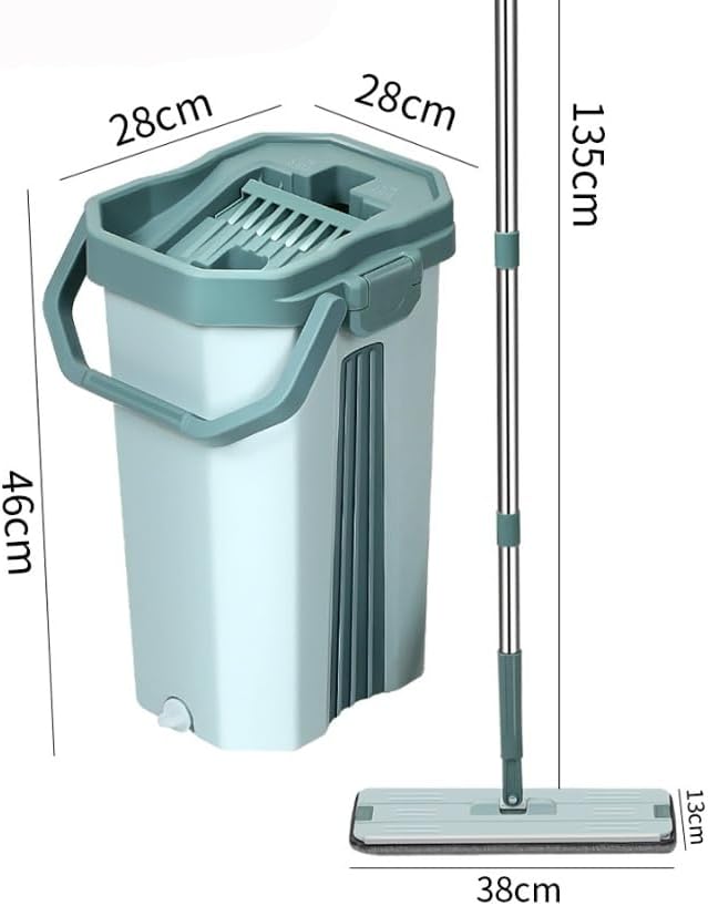 Hand Free Household Large Mop Dry and Wet Dual-Purpose with Bucket