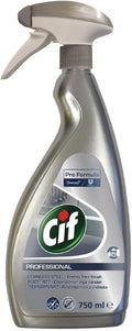Cif 7517938 Professional Stainless Steel and Glass Cleaner 750 mL