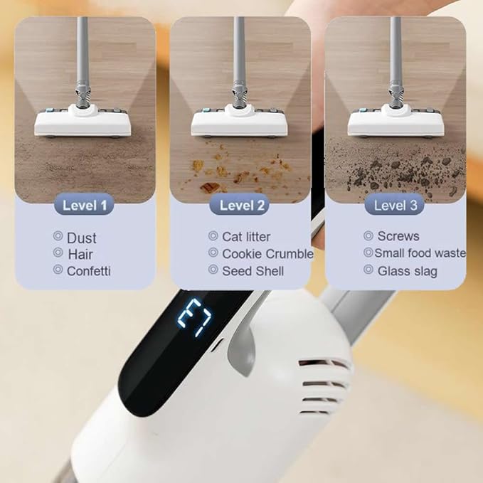 HDView Cordless Vacuum Cleaner Up to 30Kpa and 30Mins Vacuum and Mop Combo Lightweight Rechargable Stick Vacuum Deep Cleans Washes for Home Hardwood Floor Carpet