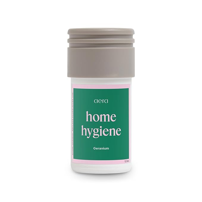 Aera Home Hygiene Geranium - Essential Oil for Home - Soft Pink Petal Fragrance - Notes of Geranium Palmarosa and Clove Essential Oils - Scent Refill - Capsule Size Works with Mini Diffuser