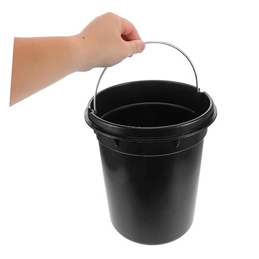 Cabilock Rubbish Bin for Wastebasket Handle Space-Saving Trash Holder for Bedroom Kitchen Bathroom and Living Room