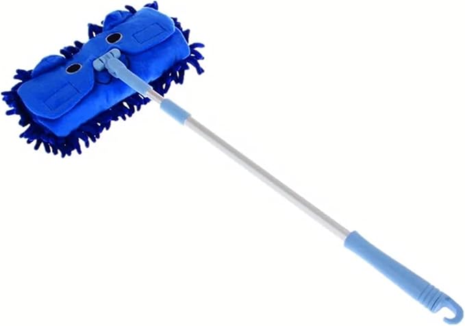 Portable Stretchable Floor Cleaning Tools Mop Dustpan Mini Sweeping House(Yellow)