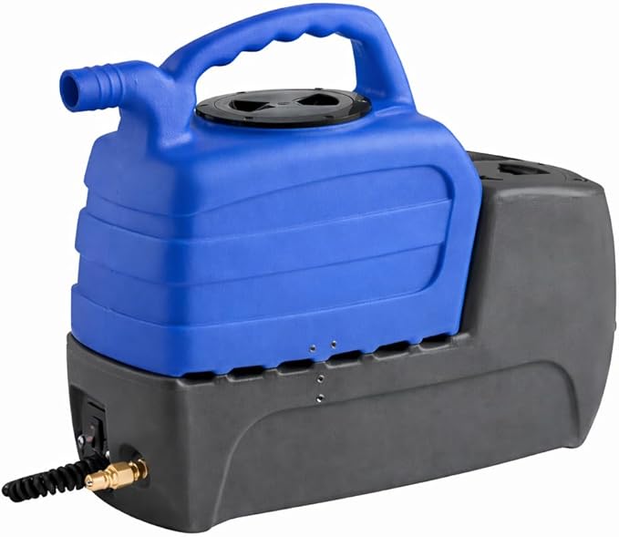 Commercial Cold Water Spot Carpet Extractor Machine with 1-Stage Motor 2 Gallon 55 PSI 4 Clear-View Upholstery Tool and 7 ft Hoses â€“ Perfect for Hotels and Offices