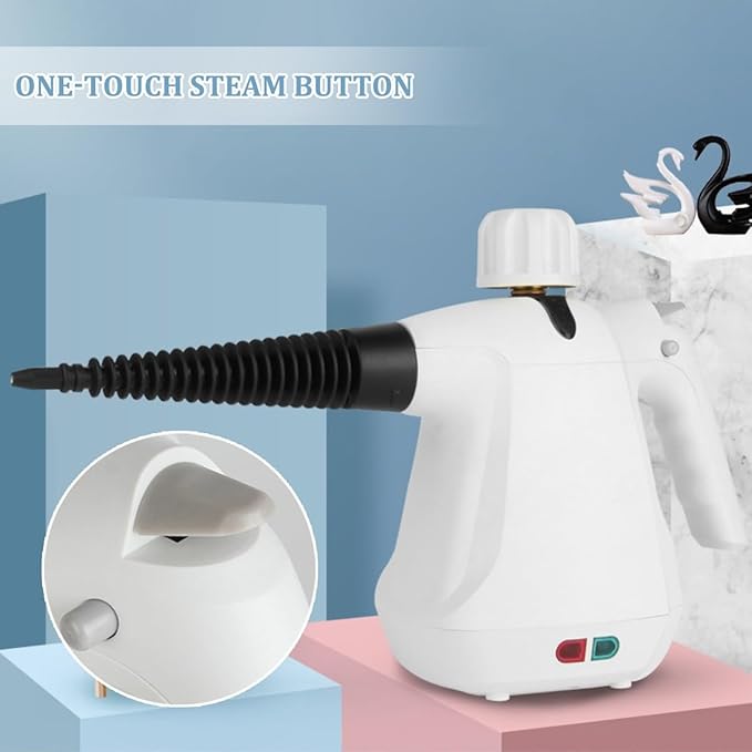 Steam Cleaner Natural Steam Cleaner Handheld Power Steam Cleaner for Home with 10 Accessories Handheld Pressurized Steam Cleaner Portable Multipurpose Steam Cleaner for Car Home Kitchen Bedroom