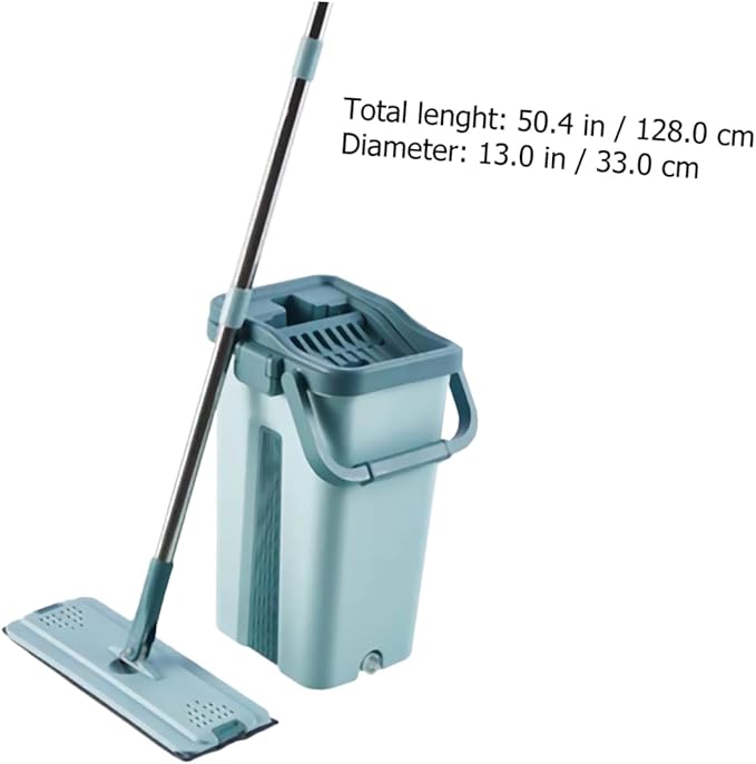 PRETYZOOM 1 Set Cleaning Mop with Easy Mobility Handle Non Hand Washing Dust Mop for Efficient Floor Cleaning with High Performance