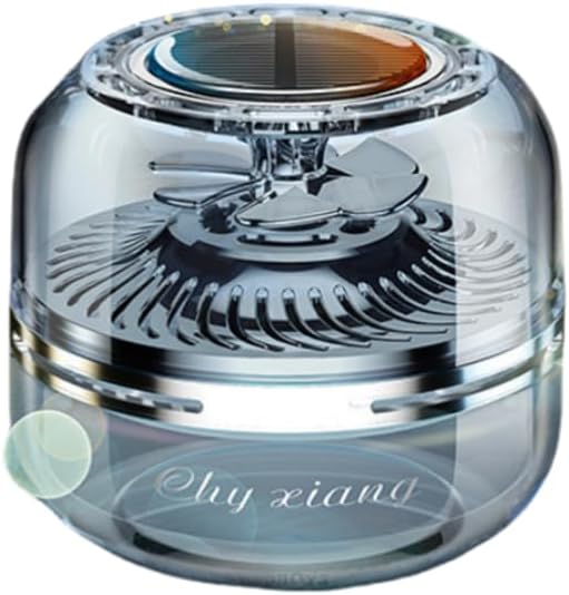 1 Air Freshener Solar Car Perfume Seat Light Energy Sensing Rotating Perfume Essential Oil Perfume Car accessories Bring You Comfortable Driving Usually Lasting About 3 months (Black Gardenia)