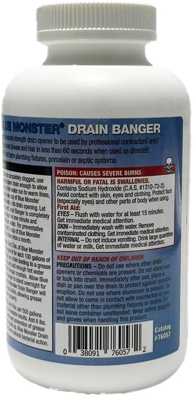 Blue Monster Drain Banger Drain Cleaner 2 lbs. - 2 Pack