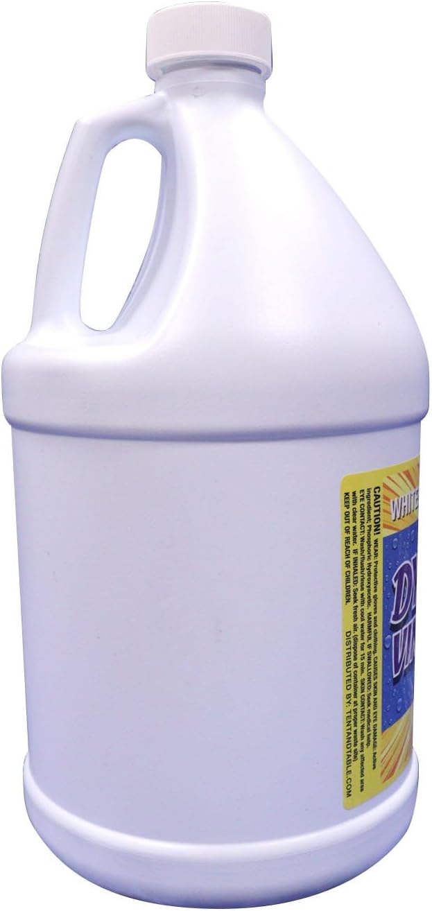 TentandTable Dynamite Vinyl Shine - Vinyl Cleaner for Party Tents Wedding Tents and More - Keep Your White Vinyl Items Bright and Vibrantly White!
