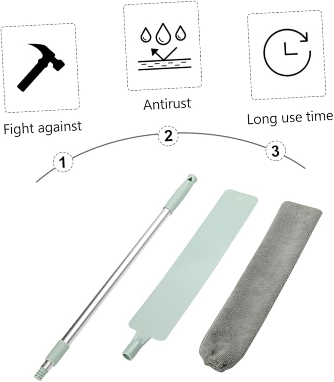 Microfiber Duster Home Dust Brush Extendable Cleaning Tool Washable Flexible Dusters for Home