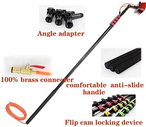 Glass Cleaning Brush Home Water Fed Telescopic Pole Kit Solar Panel Brush Rotating for Photovoltaic PanelWater Fed Pole Kit L Outdoor Window Cleaner Window Glass Photovoltaic Solar Panel Cl