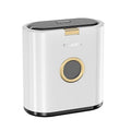 Bathroom Trash can with lid 3.4 gallon/13 Liter Ultra-Thin Plastic Trash can Press flip lid Sealed Suitable for Kitchen Bedroom Office Laundry Room Toilet RV (White)
