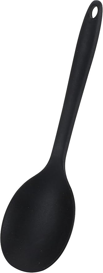 Pearl Metal Touch G-5101 Round Spoon Silicone Black Dishwasher Safe