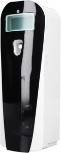 Automatic LCD Display Fragrance Sprayer Wall Mounted Air Freshener Dispenser Black Plastic Battery Operated with Timer for Home Office Public Spaces