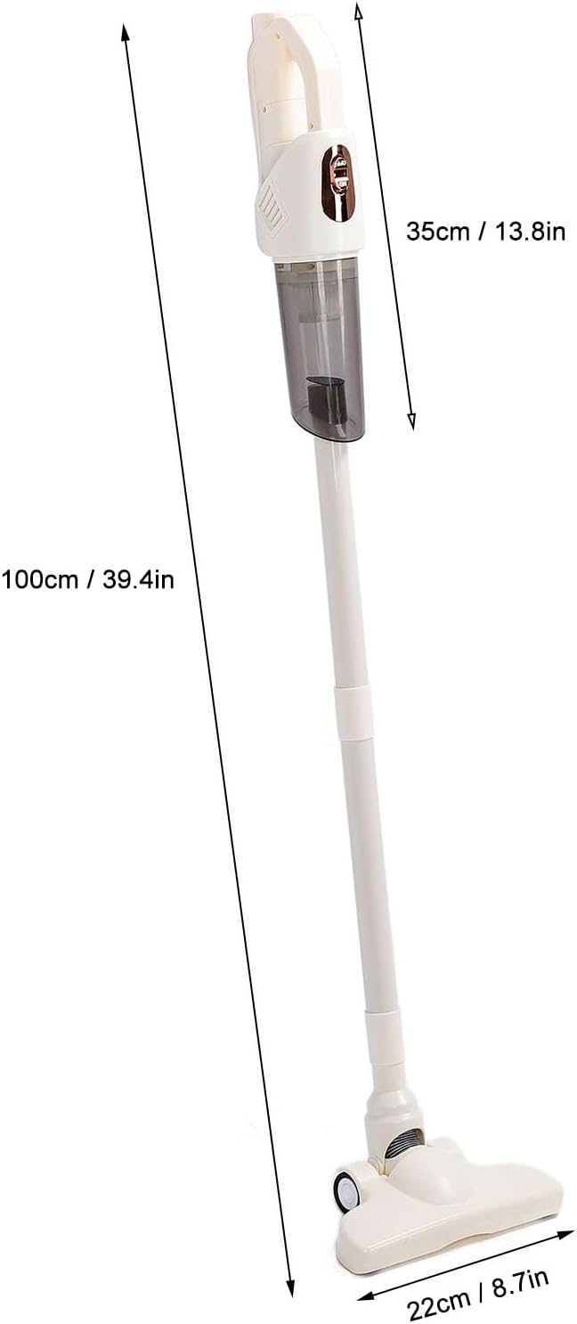 Cordless Stick Vacuum Cleaner with 270° Rotatable Brush and Washable Powerful Suction for Household and Car 3 Attachments for Floors Furniture and Tight Spaces Lasting Battery Handheld Lightweight