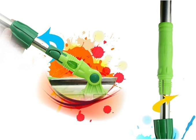 Microfiber Hardwood Floor Mop with Extension Handle AndReusable Flat Mop Pads for Wet or Dry Floor Cleaning