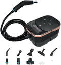2500W Handheld Steam Cleaner 1250ML Portable Steam Cleaner 4Bar 6 Gears Adjustment 15S Preheatingfor Upholstery Bathroom Grout and Tiles Car Detailing Rose Gold