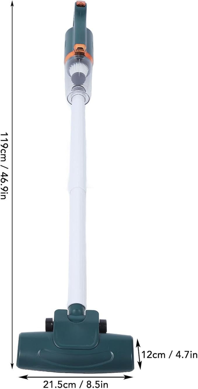 ANGGREK Cordless Stick Vacuum 600ml Dust Cup 120W Rated Power Cordless Stick Vacuum Cleaner Effective Cleansing for Floor (Green)