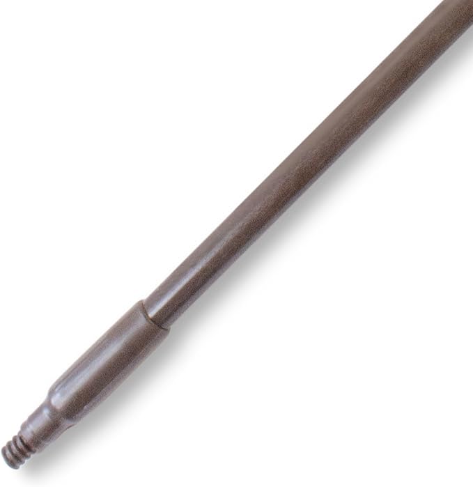 SPARTA Fiberglass Broomstick Replacement Broom Handle with Acme Threaded Tip for Industrial Cleaning Tools Fiberglass 60 Inches Brown (Pack of 12)