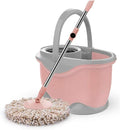 Mop - Rotating Bucket Free Hand Wash Dual-use Automatic Squeeze Water Lazy Home(D)