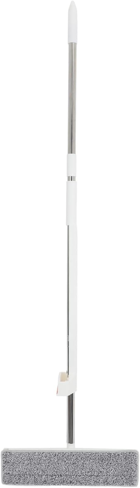 OUNONA Portable Self Squeeze Flat Mop with Reusable Microfiber Pads Household Wet and Dry Cleaning Mop Efficient Self Wringing System for Cleaning
