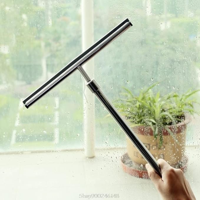 Telescopic Shower Squeegee Window Glass Wiper Scraper with Blade for Bathroom Kitchen