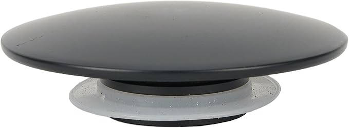 Convenient Push Button Clack B Sink Drain Stopper Matte Black Finish