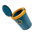 PRETYZOOM Large Wastebasket Lid Trash Can for Bathroom Office Kitchen Pp Material Easy to Use