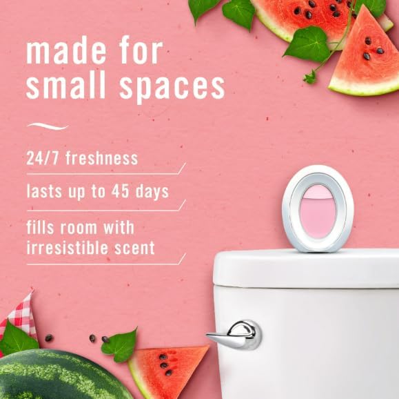 F.e.b.r.e.z.e Small Spaces Air Freshener Limited Edition.25 fl. oz. 4 Count (Pack of 1) (Sweet Watermelon Vine)