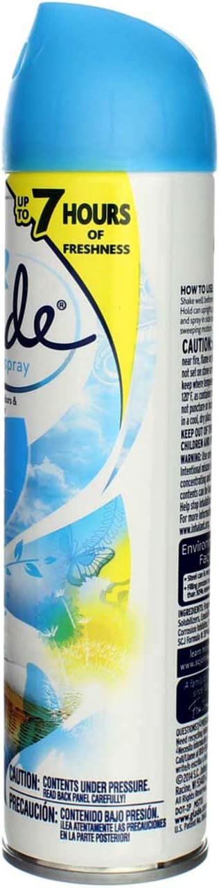 Glade Clean Linen Spray Air Freshener 8 oz (Pack of 12)