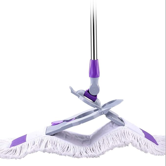 Lazy Flat Mop Stainless Steel Handle House Cleaning Dust Water for Wooden Floor Ceramic Tile Microfibre Fabric
