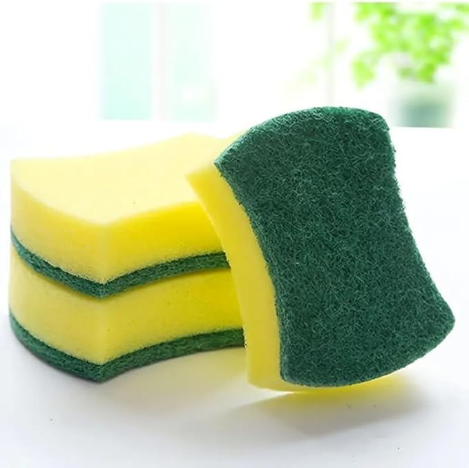 10pcs Kitchen Cleaning Sponge Cutlery Eco-Friendly Anti-Scratch Scrub Sponge