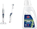 Bissell Steam Mop Steamer Tile Hard Wood Floor Cleaner 1806 Sapphire Powerfresh Deluxe + Eucalyptus Mint Steam Water 80 oz 1392F