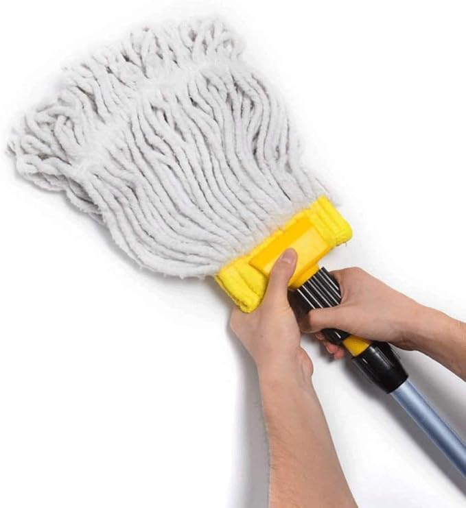 Gold Microfiber Mop Hand Release Washing Floor Cleaning Dust MopsHousehold Stainless Steel Lazy