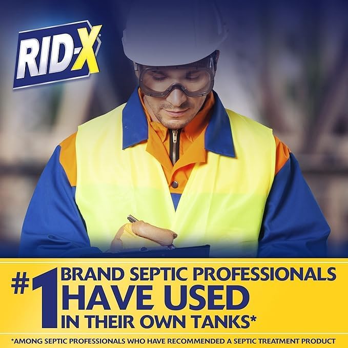 Rid-X Septic Tank Treatment Platinum Liquid 6 Month Supply – Our Best Formula with x2 More Waste Reduction (Pack of 2)