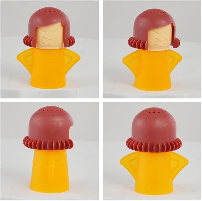 5 PCS Angry Mama Microwave Cleaners &amp Cool Mama Fridge Odor Absorber High temperature Steamer Cleaning Equipments Refrigerator Moisture Absorber &amp Freshener Holder For Kitchen Gadget Tools