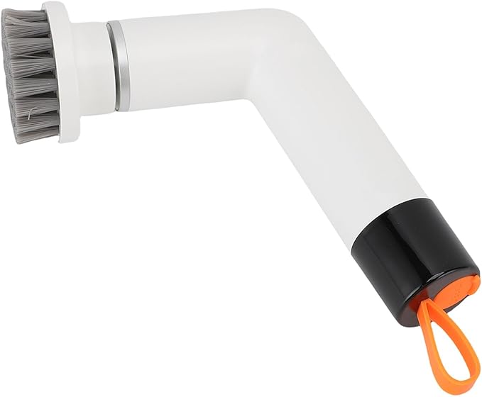 Cordless Cleaning Brush Scrubber Waterproof Bathroom Cleaner with 4 Replaceable Heads White - Powerful Motor Adjustable Speeds Ideal for Tile and Grout (White)