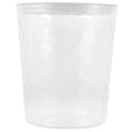 Unomor Transparent Round Trash Can Wastebasket for Bathroom Kitchen Office and Bedroom Lightweight Portable Garbage Container with Capacity for Easy Use