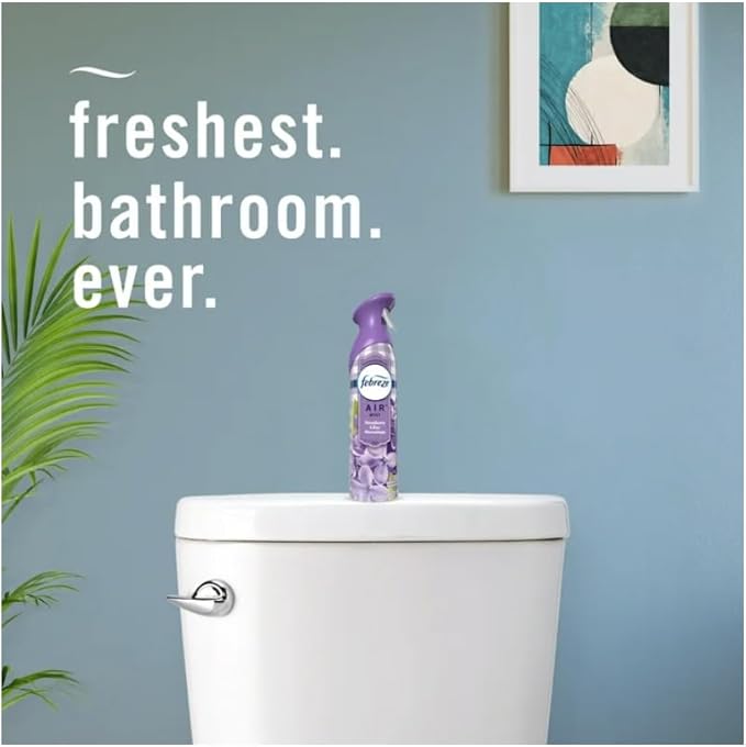 FebreezAir Freshener Spray Limited Edition Odor-Fighting Room Spray Southern Lilac Mornings 8.8oz 3packs