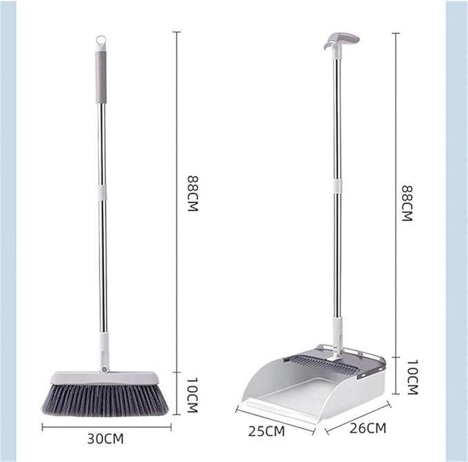 Folding Standing Broom Household Sweeper Dustpan Set Sweep