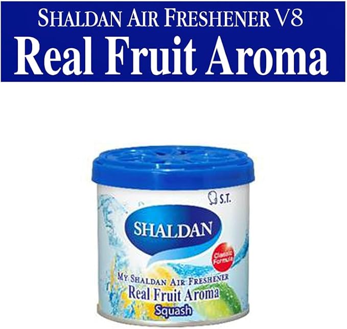 My Shaldan Air Freshener V8 - Squash x8 cans Real Fruit Aroma by ST. Corporation Japan Original Classic Formula.