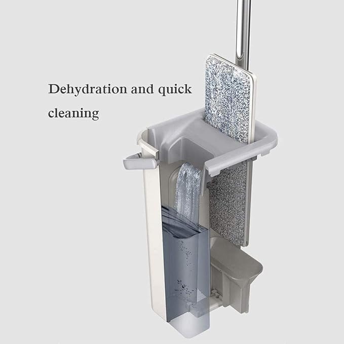 Professional Microfiber Mop Stainless Steel Handle Premium Pads Cloths(Mop)