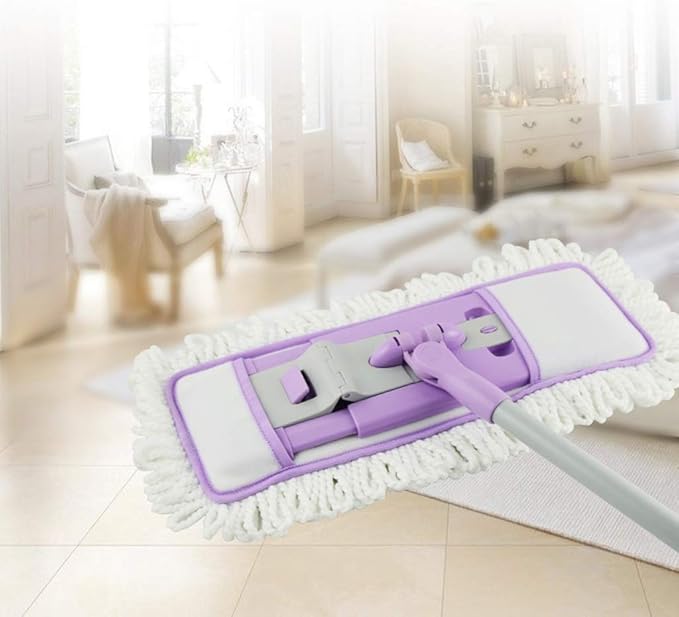 Mop Floor Mop 360° Hands-Free Automatic Squeeze Wet Dry Lazy Mop with Microfiber Mop Pads for Hardwood
