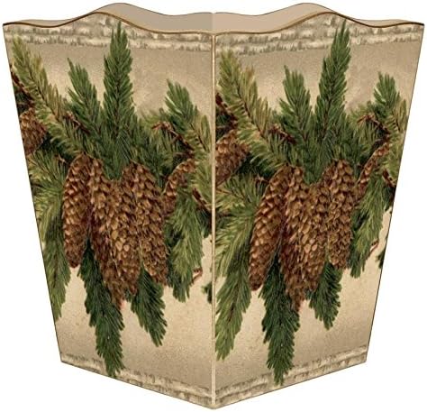 Marye-Kelley WB2609 - Vintage Pinecone Wastepaper Basket
