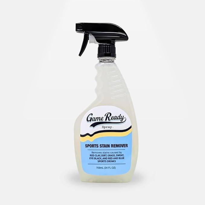 Game Ready Spray Sports Stain Remover 24oz - Removes Red clay dirt grass sweat eyeblack and red and blue sports drinks. (1)