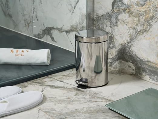 Croft Pedal Bin in Chrome 3L