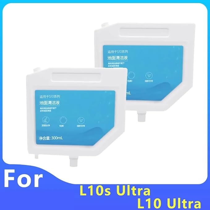 300ml Floor Cleaner Compatible With Dreame. L10s Ultra/L10 Ultra/S10/S10 Pro/S10Plus. Compatible With Mijia Omni 1S. Natural And Fresh Sweeping Robot Cleaning Liquid(300ml 2PC)