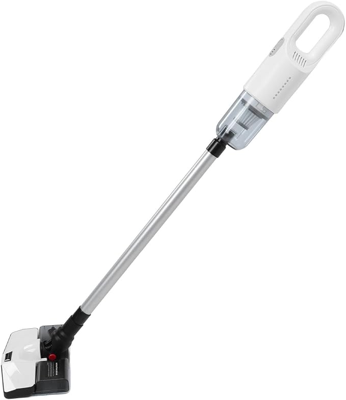 Cordless Vacuum Cleaner Powerful Suction Wet Dry Vacuum with Mop 2 Gears Adjustable 6000mAh Battery for Pet Hair Carpet Hardwood Floor (White)