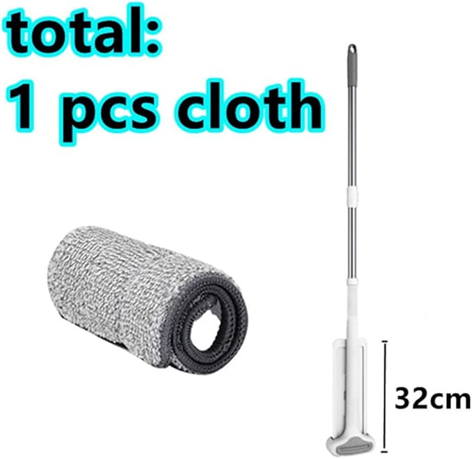 Squeeze Flat Cutting Mop Hands Free for Wash Floor Household Kitchen Floors Cleaning with Microfiber Replacement